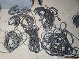 a lot of wires and cords on the floor