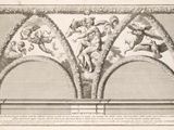 le dessin d'un dessin représentant un homme et une femme sur un mur
