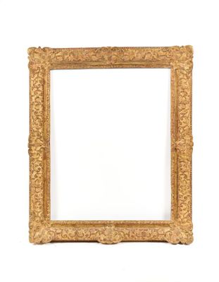 a gold frame with a white background and a white background