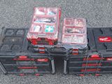 many different tools in the case on the ground