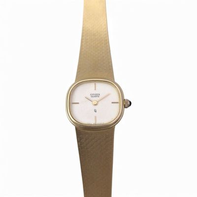 CITIZEN MONTRE bracelet de dame en or jaune mouvement quartz poids bru - Photo 1