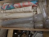 a box full of assorted items sitting on top of a table