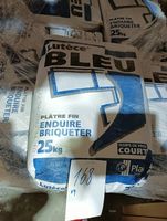Lot de 26 sacs de plâtre fin LUTÈCE BLEU, marque PLACO Saint… (photo 2)