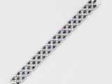 un bracelet en saphir et diamant