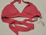 haut de bikini rose à nouer dans la nuque