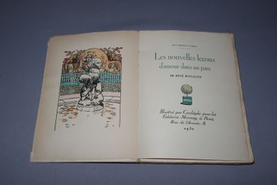 an open book with a picture of a man riding a horse