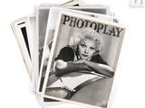 several old black and white photos of marilyn monroe on a magazine cover