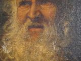 painting of an old man with a long beard and a white beard