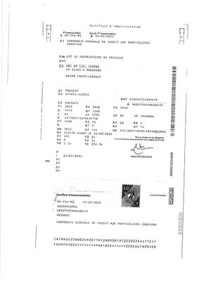 une image d'un document sur lequel figure la photo d'un homme