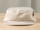 a hat that is sitting on a wooden table