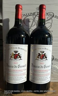 30 Magnums DOMAINE DU CASSARD 2022 - BLAYE COTES DE BORDEAUX…