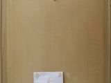 a picture of a piece of cardboard taped to a wall