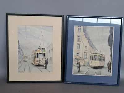 Stéphane FRAITEUR Tramway à Madeleine et à de Flech (Bruxell…