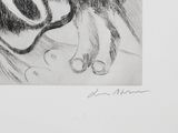 drawing of a black and white drawing of a cat with a hat