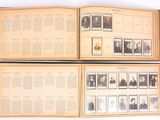 an open book with pictures of men and women on it