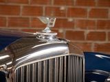 a close up of a car hood ornament with a bird on it