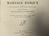 an old book with a black and white image of a man ' s face