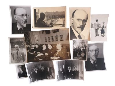plusieurs vieilles photos en noir et blanc représentant des hommes en costume et cravate