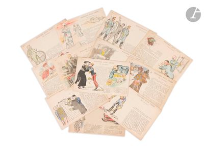 a pile of old children ' s books on a white surface