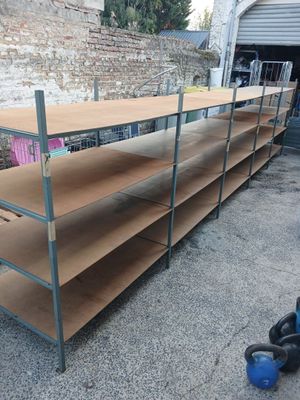 a shelf that has a lot of shelves on it
