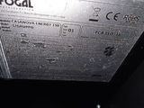 a close up of a metal box with a label on it