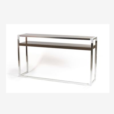 Didier GOMEZ pour Ligne Roset Console 2 plateaux taupe