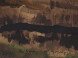 an image of a painting of a cow in a field