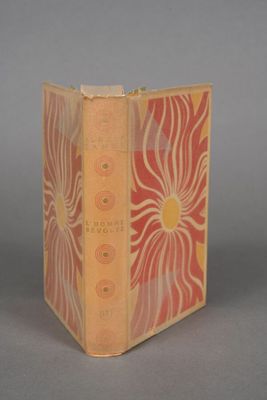 a book that is sitting in a box on a table