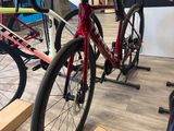 two bikes that are on display in a store