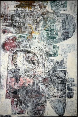 une image représentant un tableau accroché à un mur blanc, dans un cadre noir