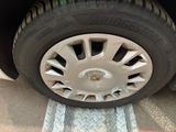 a close up of a tire on the ground
