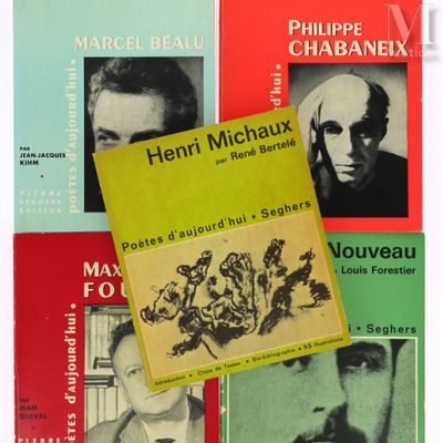 Collection Poètes d’Aujourd’hui. 5 volumes avec envoi