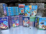 a lot of disney movies on the table