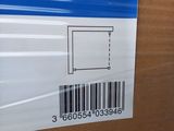 a box with a barcode on it sitting on a table