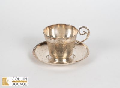 Lot en argent 1er titre (950°/°°) composé d’un sucrier à déc… - Photo 1