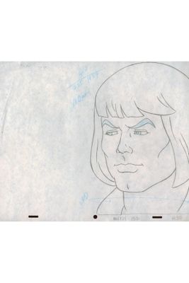 an image of a drawing of a woman with long hair