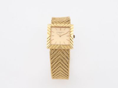 Montre-bracelet pour dames en or jaune 18 carats