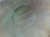 a frosty glass vase with a message on it