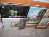 une photo d'une photo d'un tableau sur le mur