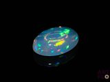 an image of a black oplite in the dark