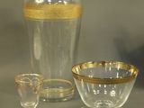 a lot of glass items that are on the table