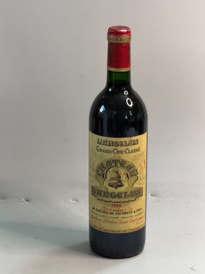 1 bouteille Château ANGELUS 1988 1 er GCC A Saint Emilion