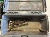 a box with a bunch of screws inside of it