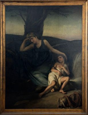 François Joseph NAVEZ (1787-1869). Agar et Ismaël dans le dé…
