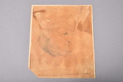 un vieux dessin représentant un homme coiffé d'un chapeau