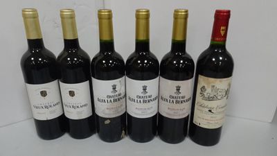 Lot de 6 bts de Bordeaux : 3/Château Alfa La Bernarde.