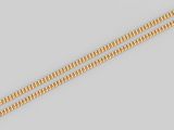 une chaîne en or jaune 18 carats avec un fermoir serti d'un diamant