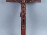a wooden crucifix with a person on the cross