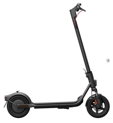 an image of a black scooter on a white background