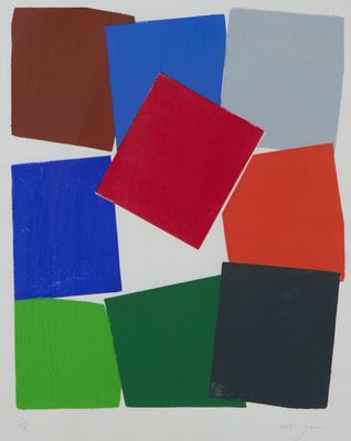 Philippe GARNIER (né en 1955) « Carrés de couleurs »